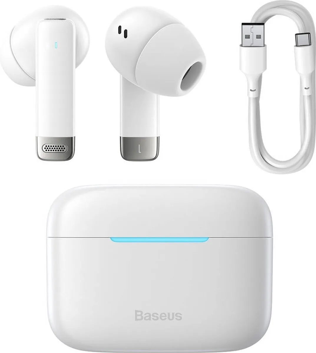 Baseus Bowie E9 Oordopjes Noise Cancelling - Wit