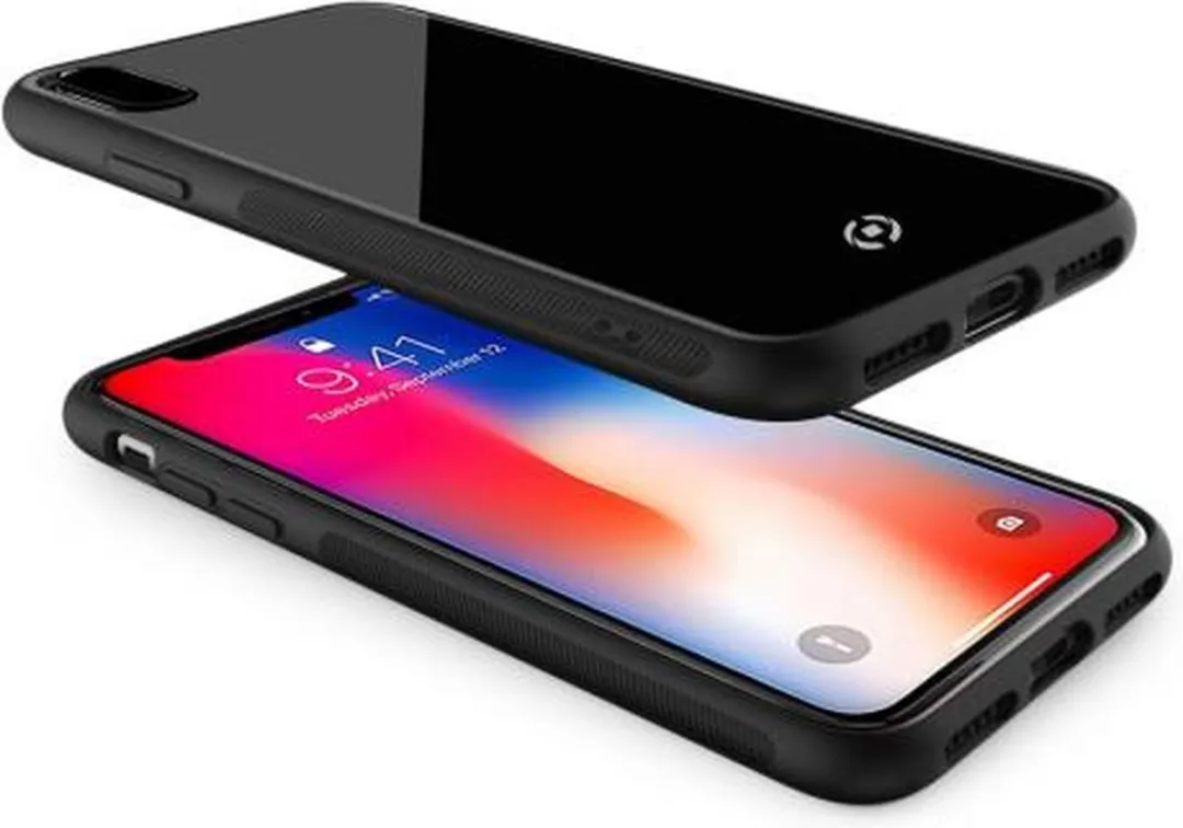 Celly Diamond Telefoonhoes iPhone Xs/X - Zwart - DIAMOND900BK