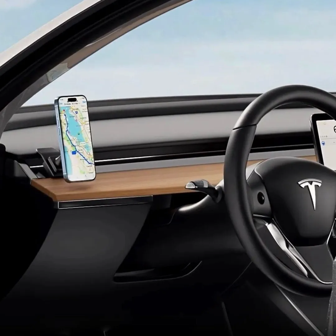 Celly Ghost Super Smartphonehouder Tesla - 360° Draaibaar - Zwart