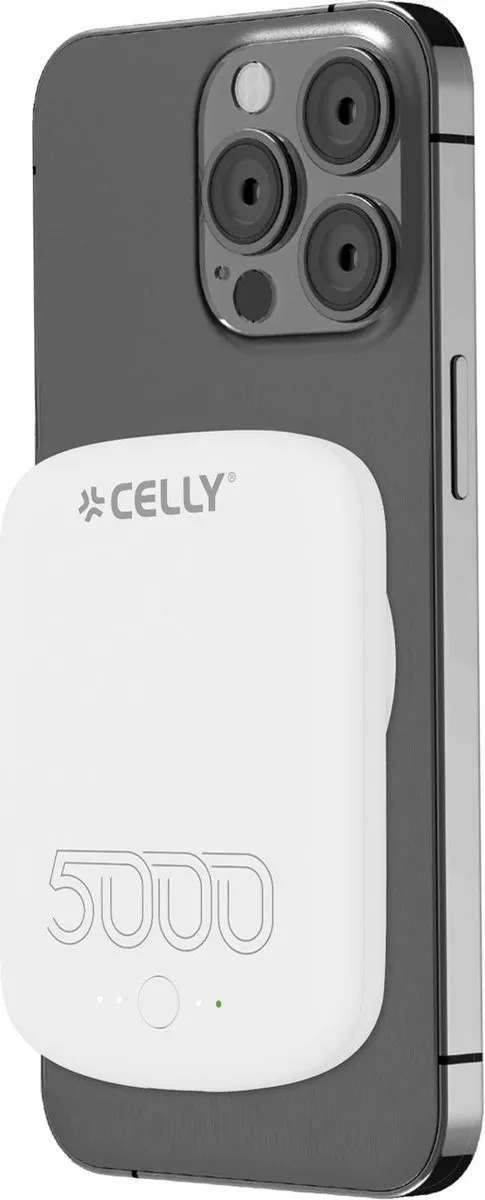 Celly MAGPB5000PROWH Powerbank 5000mAh - Wit - afbeelding 2 van 6
