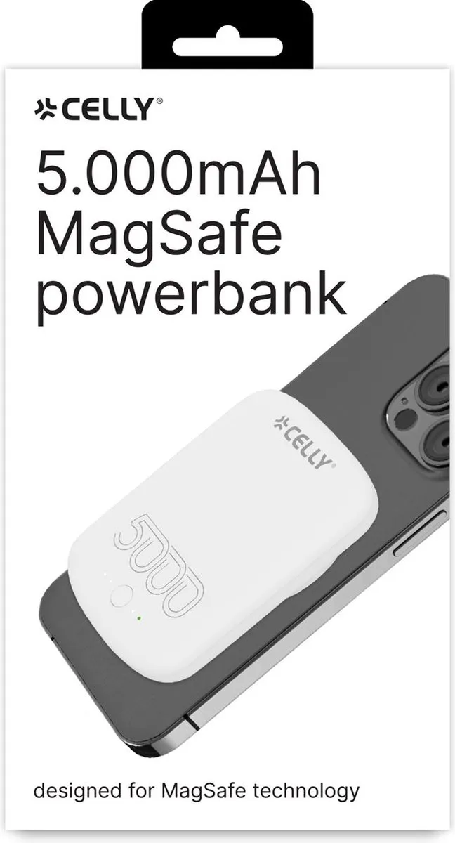 Celly MAGPB5000PROWH Powerbank 5000mAh - Wit - afbeelding 4 van 6