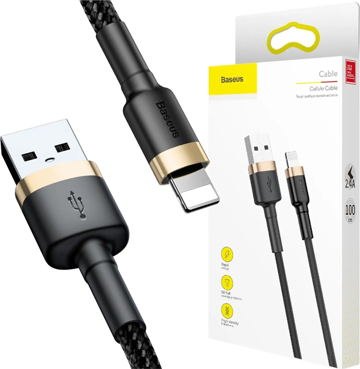 Baseus Cafule USB naar Lightning 1M