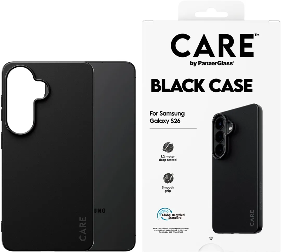 PanzerGlass CARE TPU Hoes Samsung Galaxy S26 - Zwart