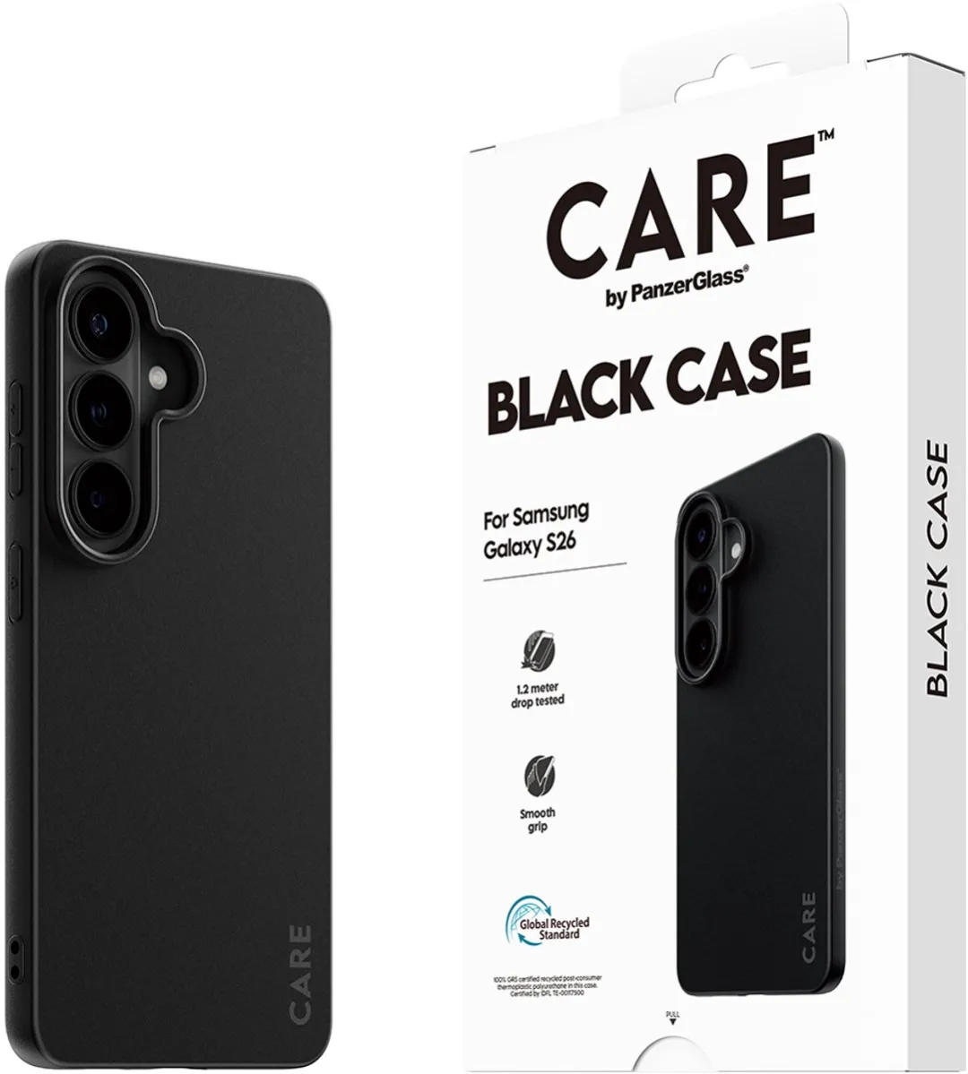 PanzerGlass CARE TPU Hoes Samsung Galaxy S26 - Zwart