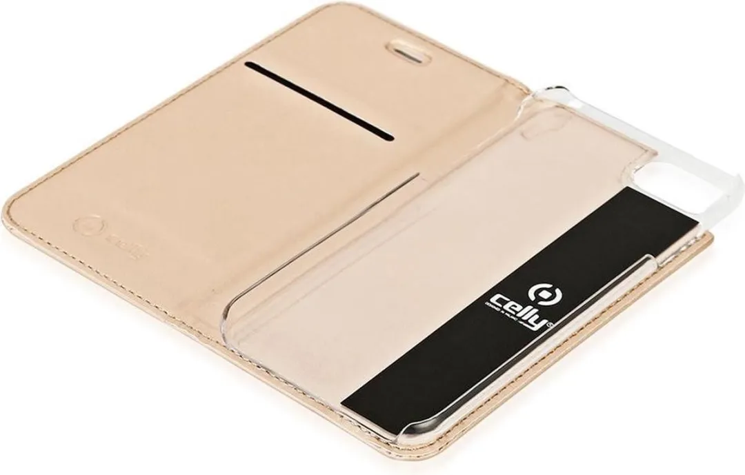 Celly Air Case Book Hoesje Goud - iPhone 7/8/SE 2020/2022 - afbeelding 6 van 6