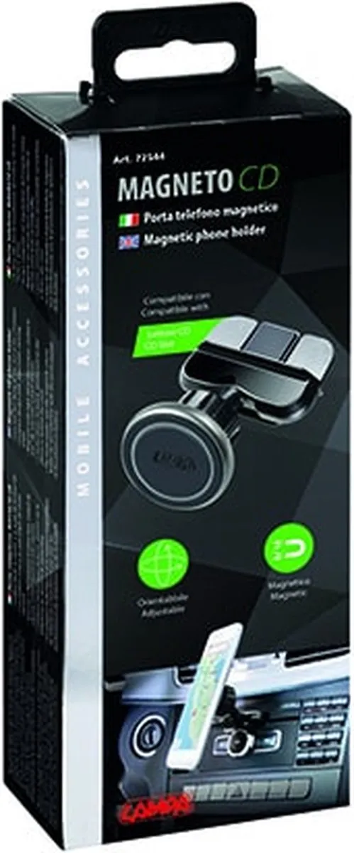 Lampa MAGNETO CD Telefoonhouder - Zwart