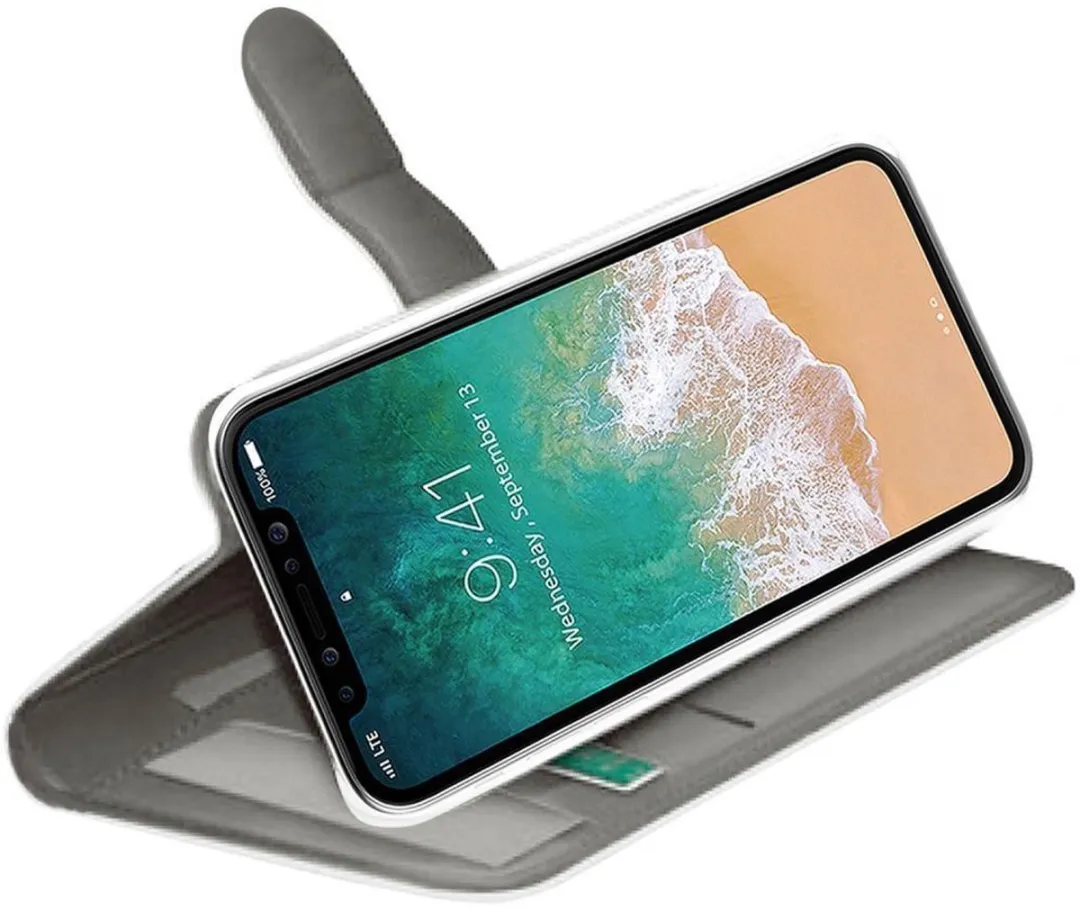 Celly Hoesje iPhone XS/X - 3 Pasjes - Wit