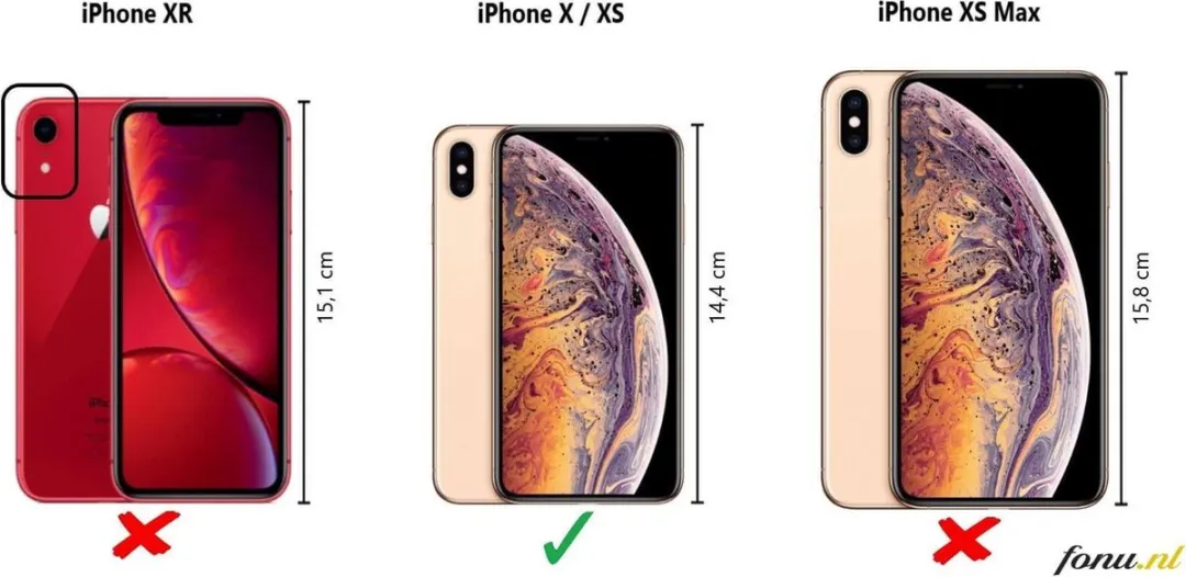 Celly Hoesje iPhone XS/X - 3 Pasjes - Wit