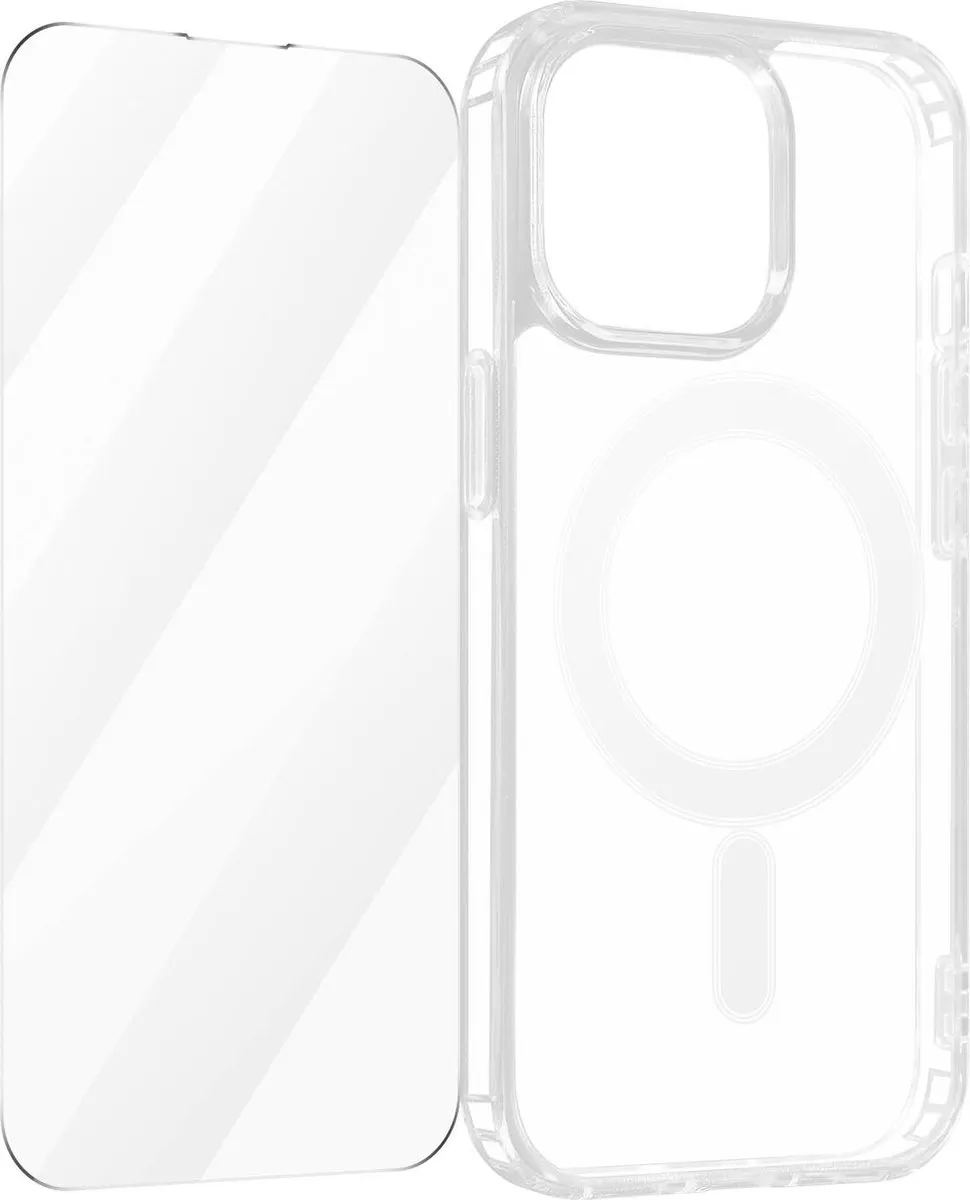 4Smarts 540604 Beschermingskit iPhone 15 Pro - 360° Gehard Glas - Transparant
