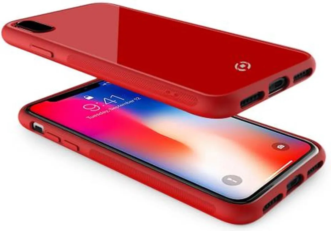 Celly Diamond Telefoonhoes iPhone Xs/X Rood - DIAMOND900RD