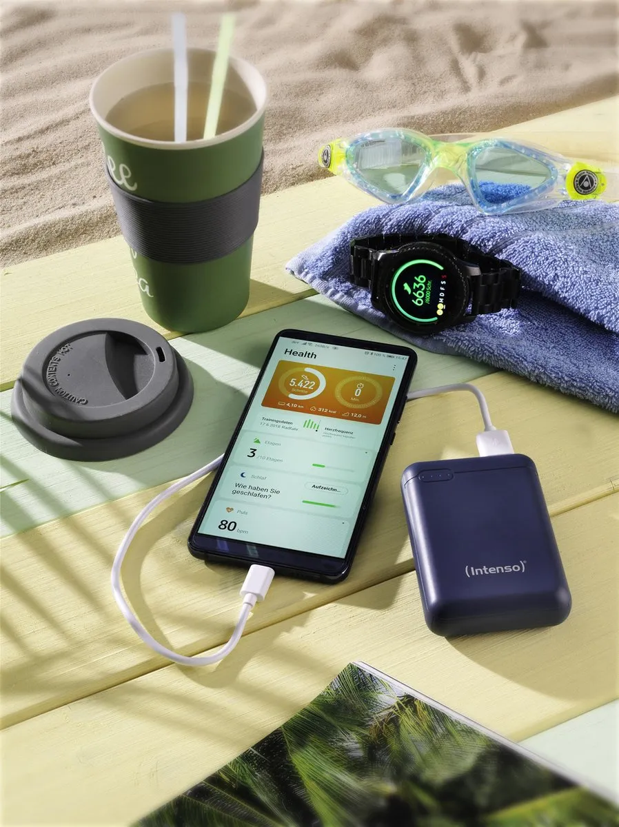 Intenso Powerbank XS10000 10.000mAh - USB-A/USB-C - Blauw