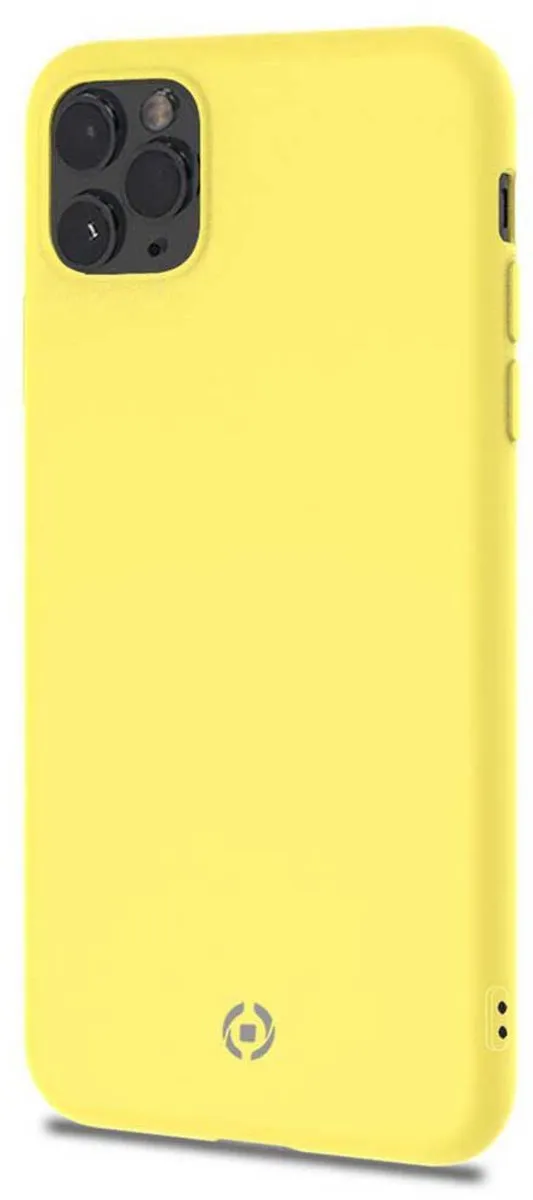 Celly Candy Siliconen Hoesje iPhone 11 Pro Max - Geel - CANDY1002YL