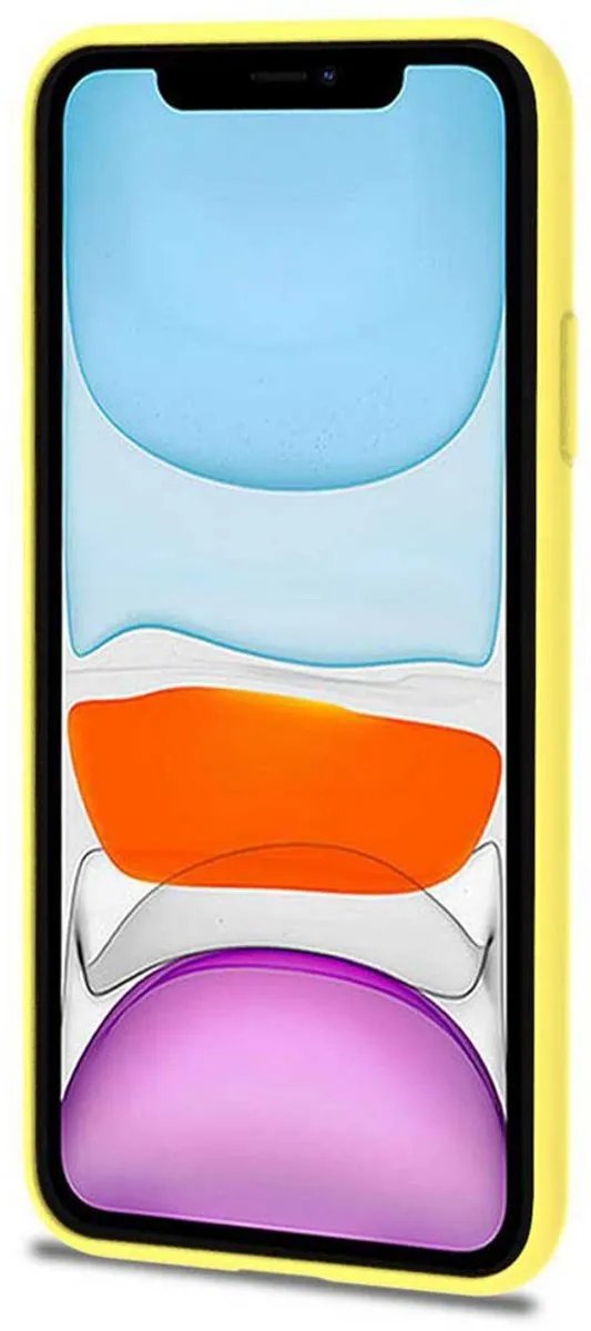 Celly Candy Siliconen Hoesje iPhone 11 Pro Max - Geel - CANDY1002YL