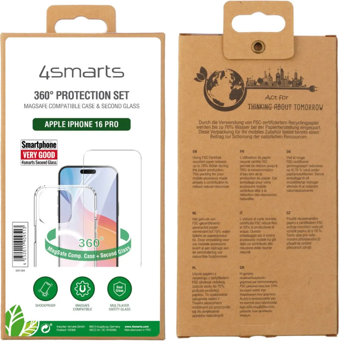 4Smarts MagSafe Hoesje iPhone 16 Pro - Transparant - 541194