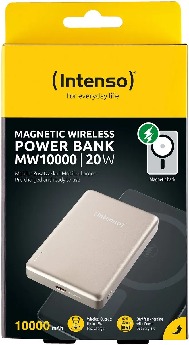 Intenso MW10000 Powerbank 10.000mAh - 20W PD - MagSafe - Goud - afbeelding 6 van 6
