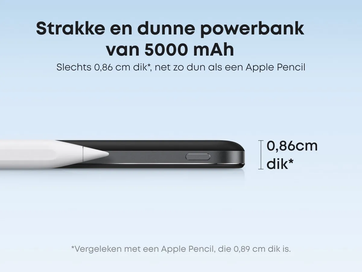 Anker Nano Powerbank A1665H11 - 5000mAh - 15W - Zwart - afbeelding 6 van 6