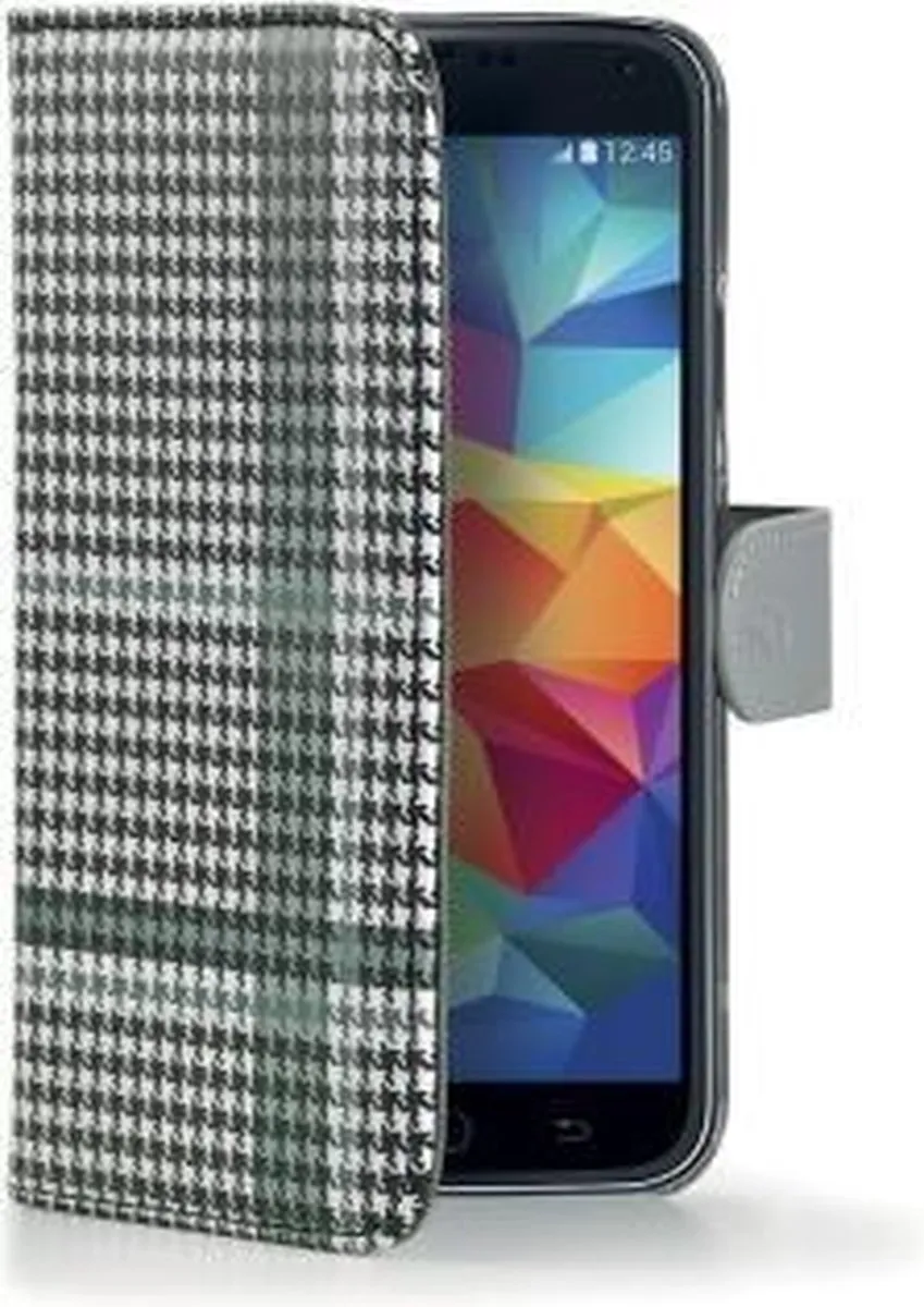 Celly Samsung Galaxy S5 Mini Pied De Poule Wallet Case