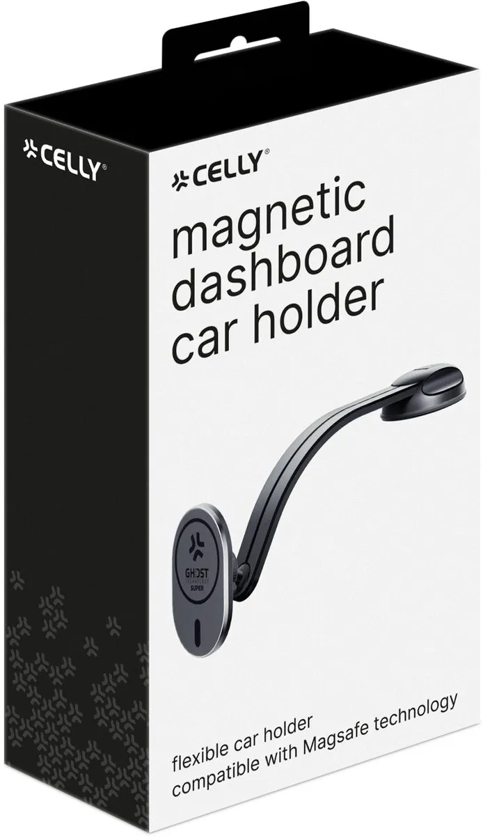 Celly Ghost Magsafe Magnetische Telefoonhouder - 360° Draaibaar - Zwart