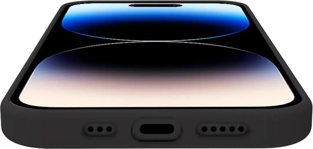 Celly Cromo Siliconen Hoesje iPhone 15 Pro - Zwart - MPN 8021735205630 - afbeelding 6 van 6