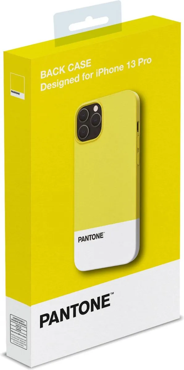 Celly Pantone Design Silicone Hoesje iPhone 13 Pro PT-PC1008N - Geel