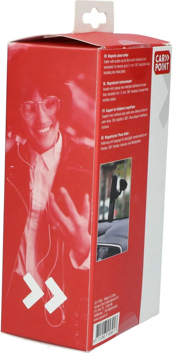 Carpoint Magnetische Telefoonhouder Voorruit - Zwart
