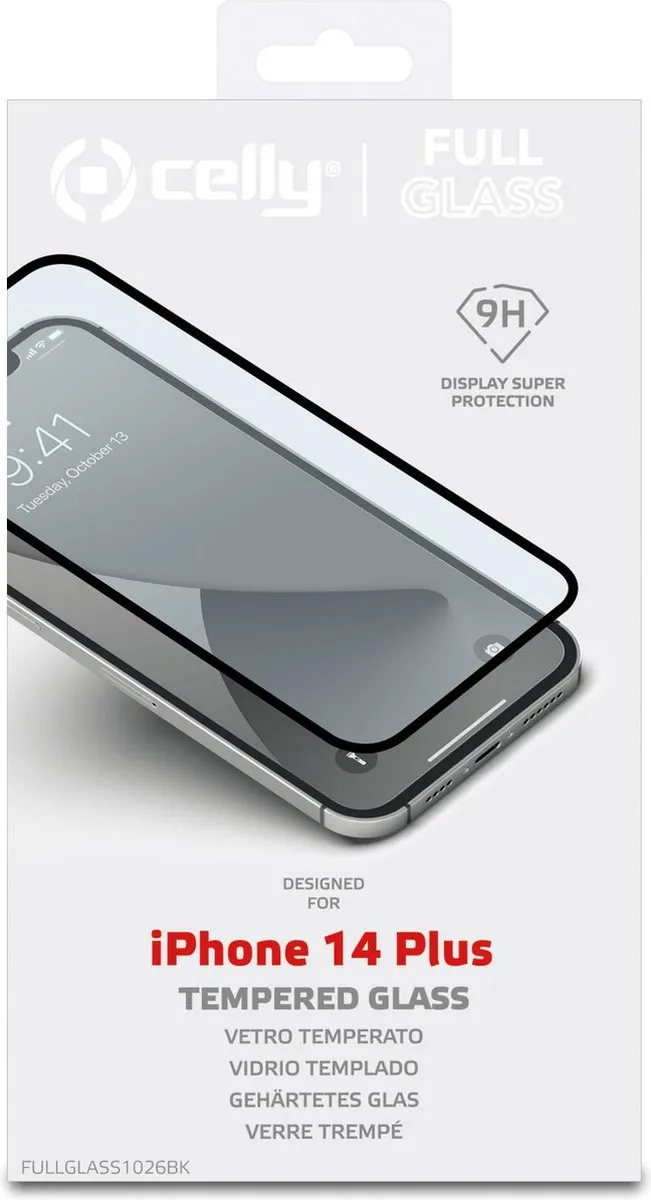 Celly iPhone 14 Plus Screen Protector - afbeelding 4 van 6