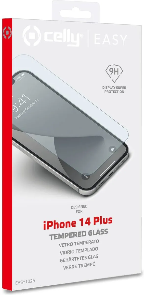 Celly iPhone 14 Plus Screen Protector - afbeelding 3 van 6