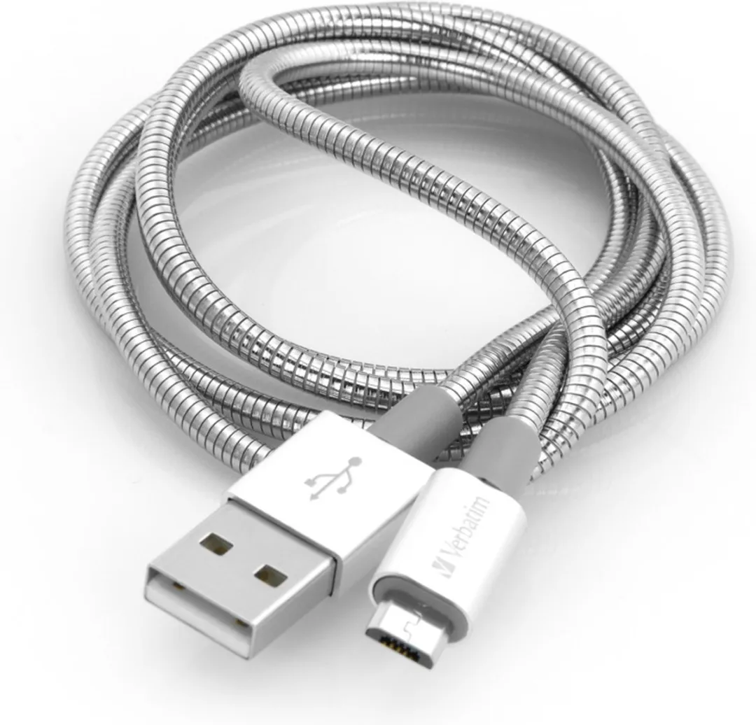 Verbatim Micro USB Sync&Charge Kabel 100cm - Zilver
