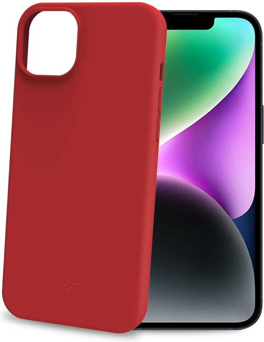 Celly Cromo Siliconen Hoesje iPhone 15 - Rood - MPN 8021735204978