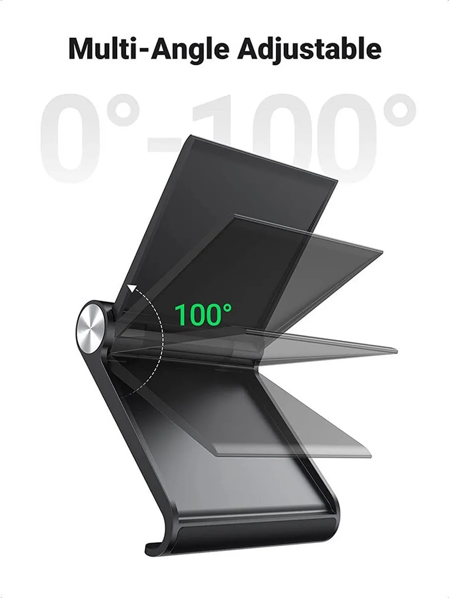 UGREEN Verstelbare Smartphone/Tablet Stand 7.9" - Zwart - afbeelding 6 van 6