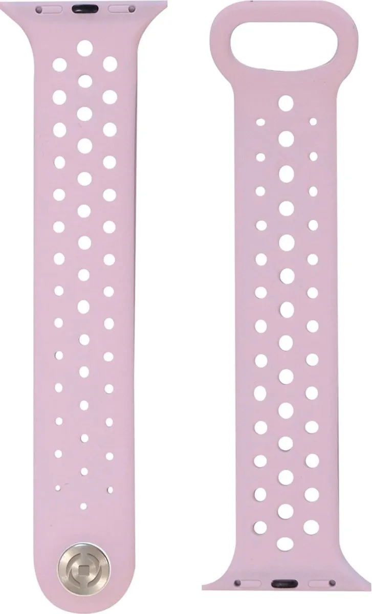 Celly Siliconen Apple Watch Bandje Roze - 42/44mm