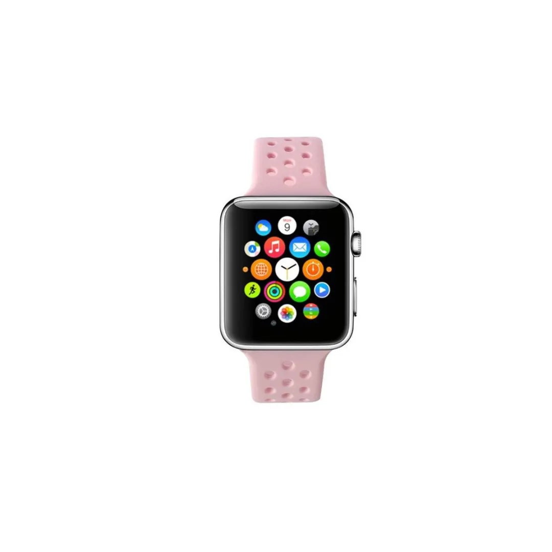 Celly Siliconen Apple Watch Bandje Roze - 42/44mm