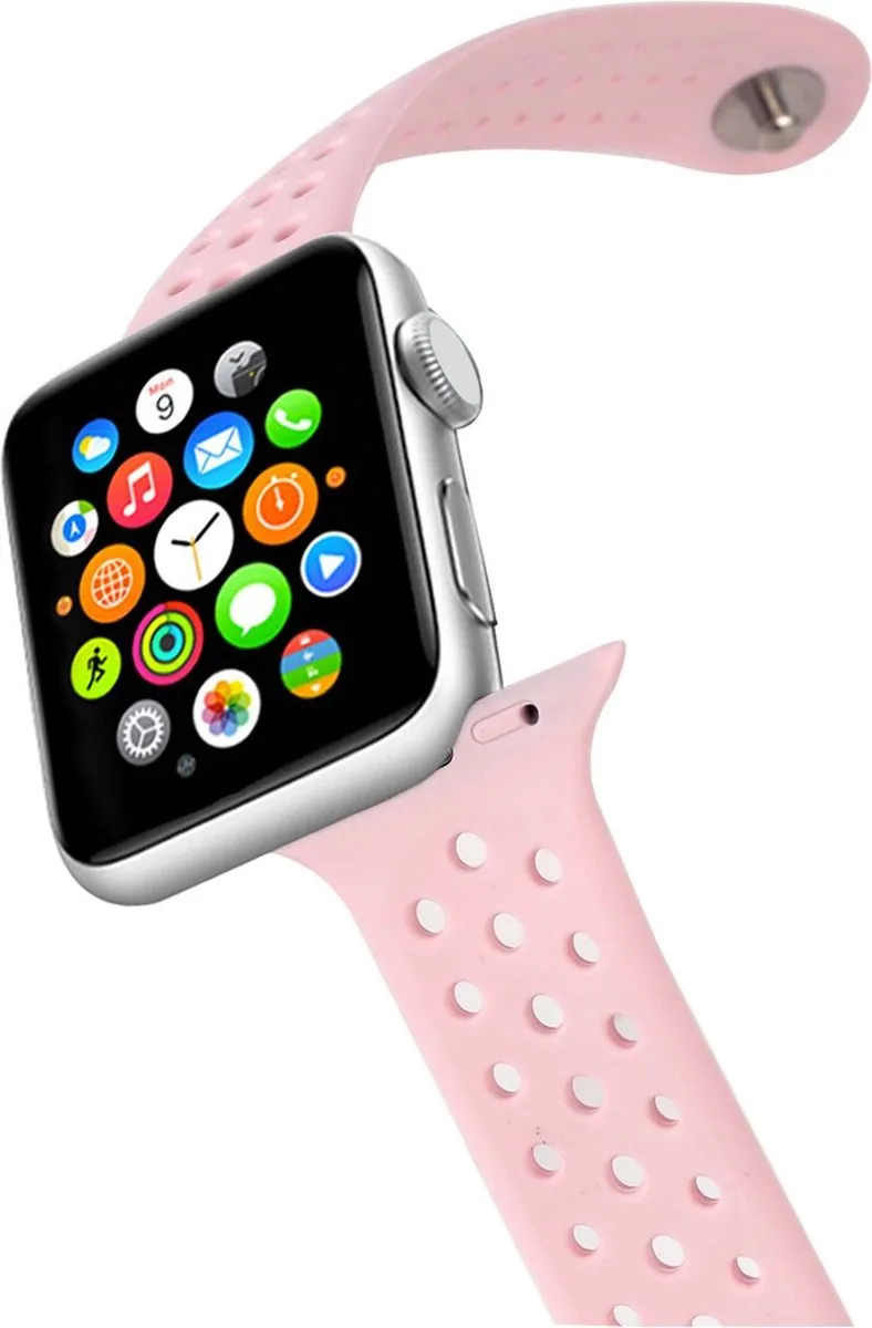 Celly Siliconen Apple Watch Bandje Roze - 42/44mm