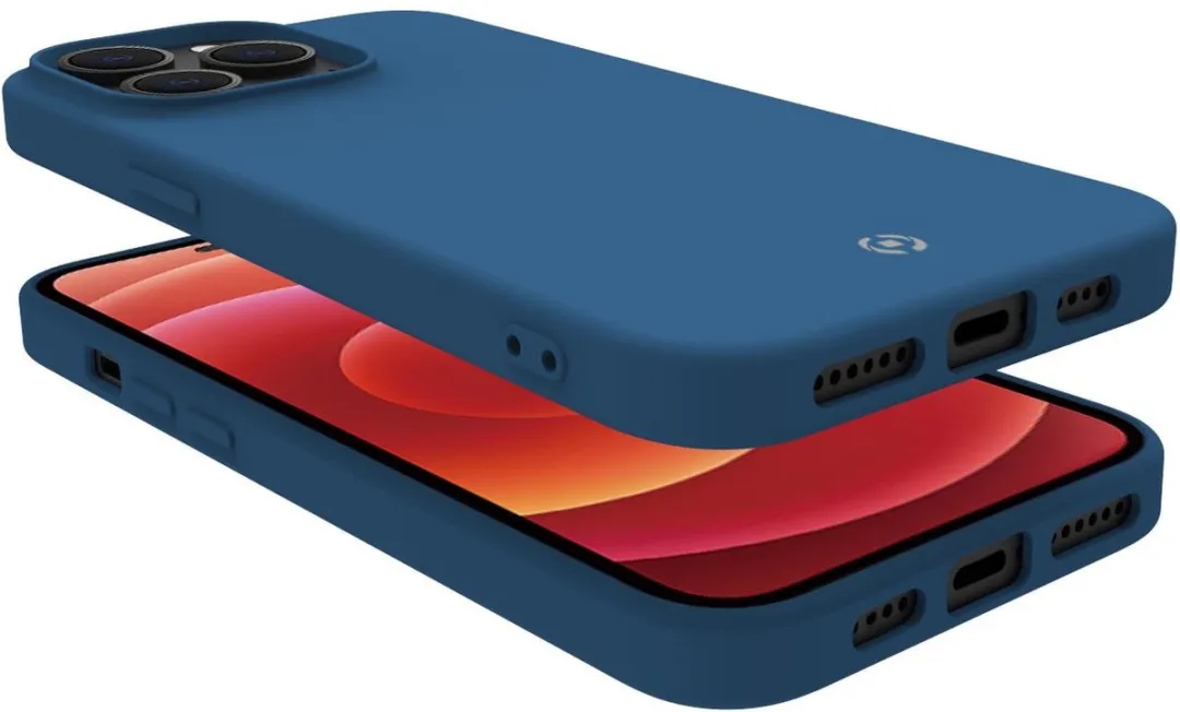 Celly Cromo Siliconen Hoesje iPhone 14 Pro Max - Blauw
