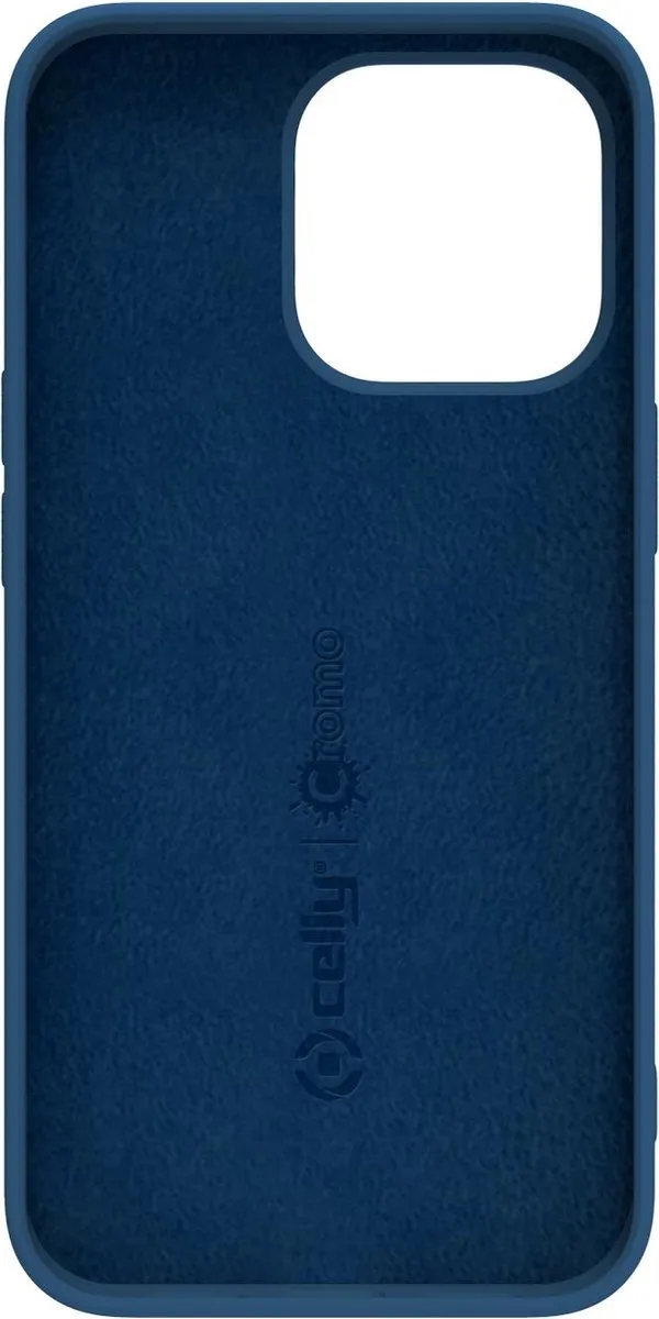 Celly Cromo Siliconen Hoesje iPhone 14 Pro Max - Blauw