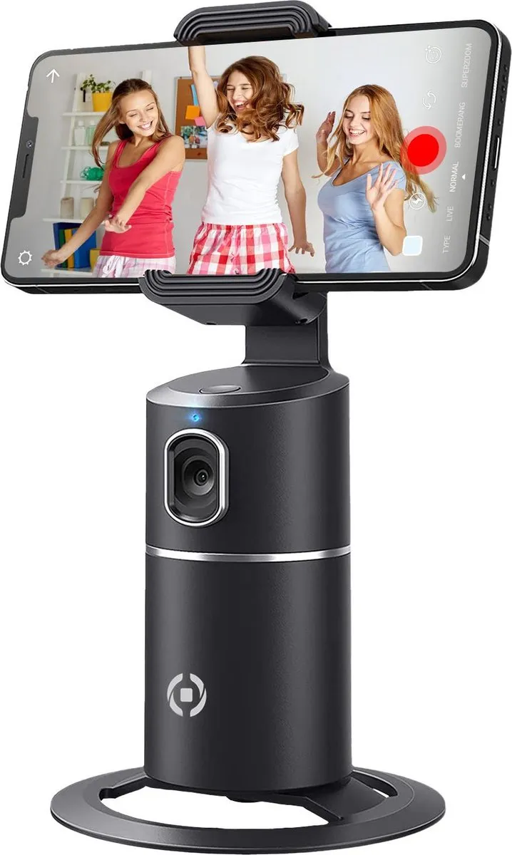Celly Clicktrackprobk Roterende Smartphonehouder - 9 Inch - Zwart