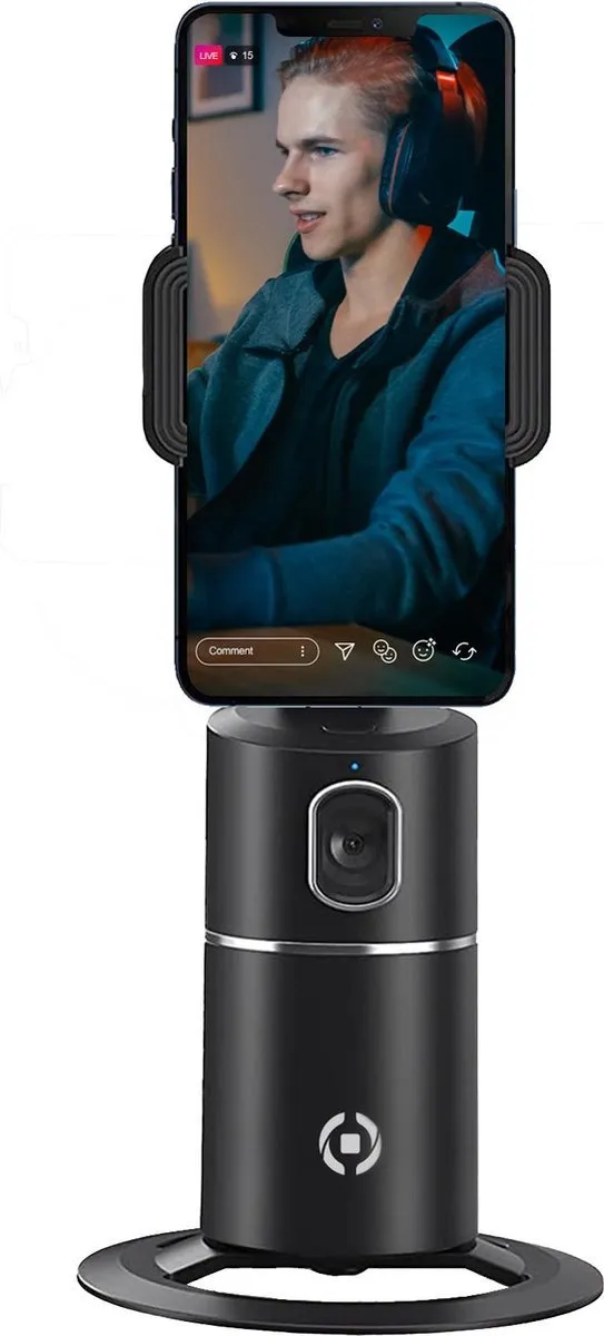 Celly Clicktrackprobk Roterende Smartphonehouder - 9 Inch - Zwart - afbeelding 6 van 6