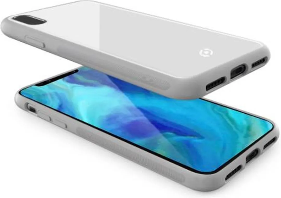 Celly Diamond Apple iPhone XR Achterkant Hoesje Wit - DIAMOND998WH