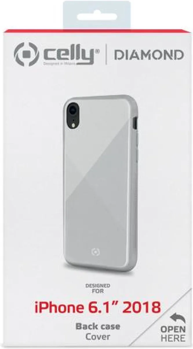 Celly Diamond Apple iPhone XR Achterkant Hoesje Wit - DIAMOND998WH