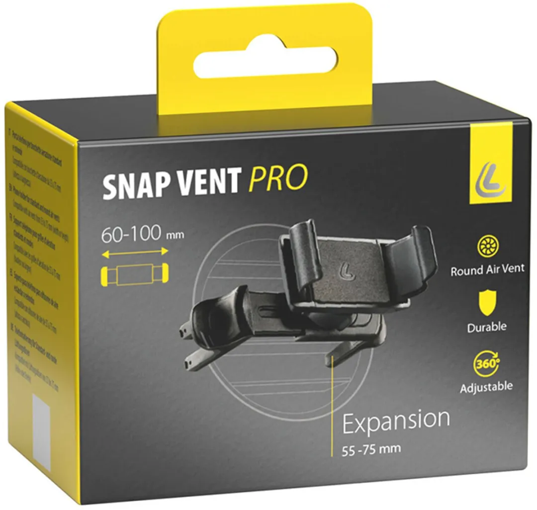 Lampa Snap Vent Pro Telefoonhouder - Zwart