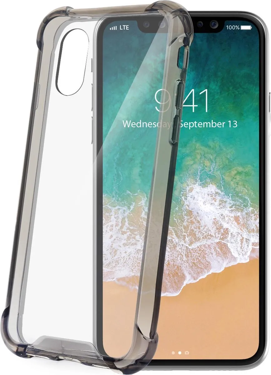 Celly Armor iPhone X/Xs Beschermhoes - Zwart