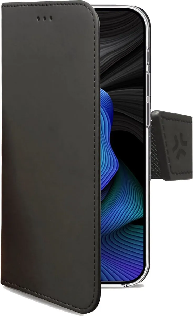 Celly Wally Bookcase Hoesje WALLY1007 - iPhone 13/14/15 - 3 Pasjes - Zwart