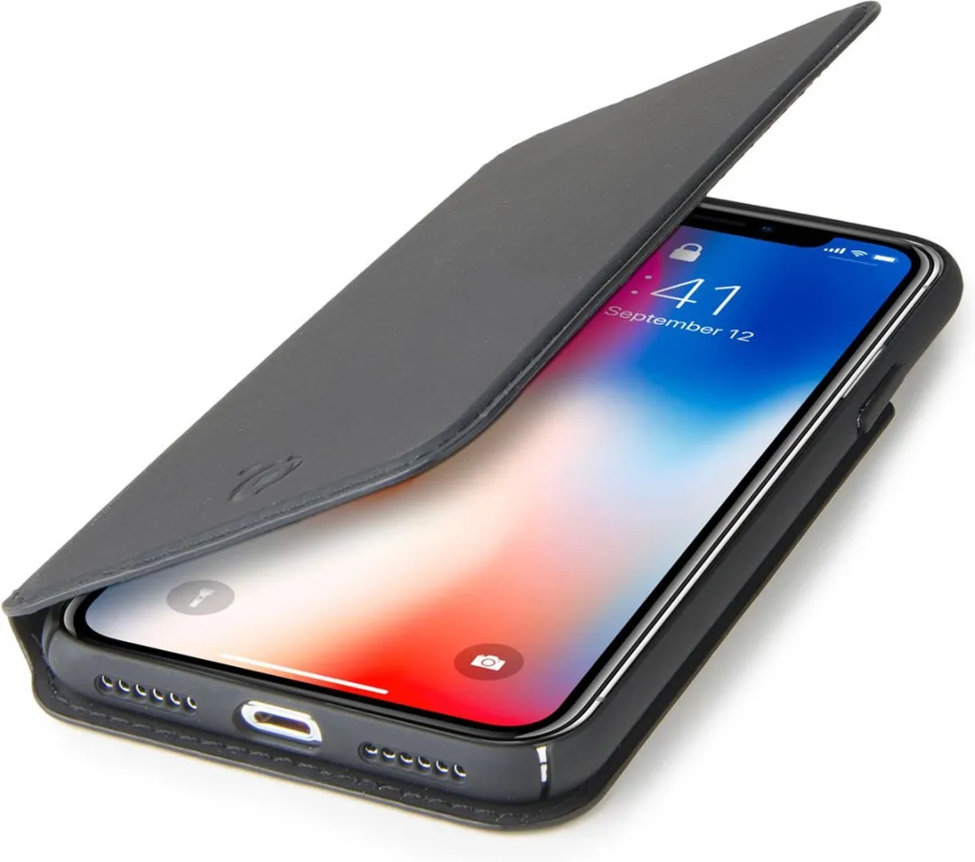 Celly Prestige Walletcase iPhone X/Xs - 8021735737537 - Zwart