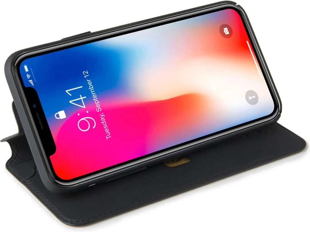 Celly Prestige Walletcase iPhone X/Xs - 8021735737537 - Zwart