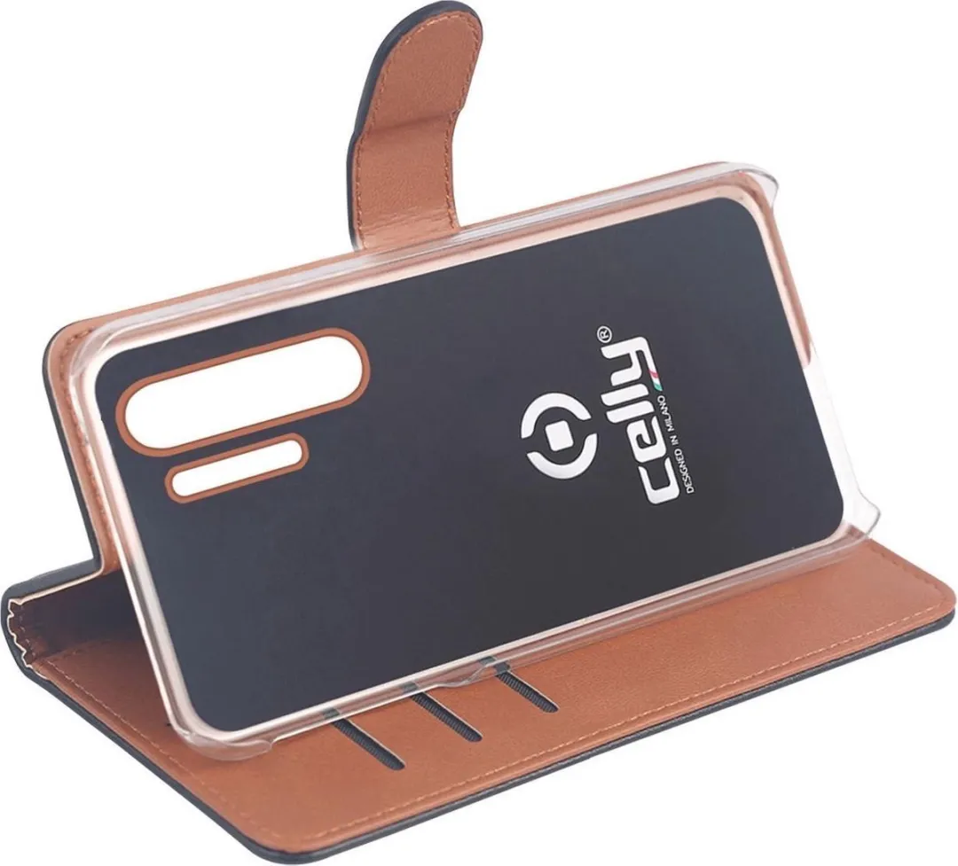Celly Boekmodel Hoesje Huawei P30 Pro WALLY846 - Zwart - afbeelding 6 van 6
