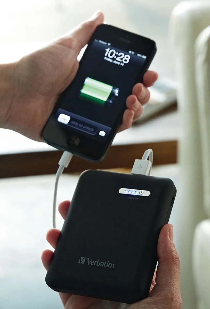 Verbatim 98343 Power Pack 13.600mAh - 2x USB - Zwart