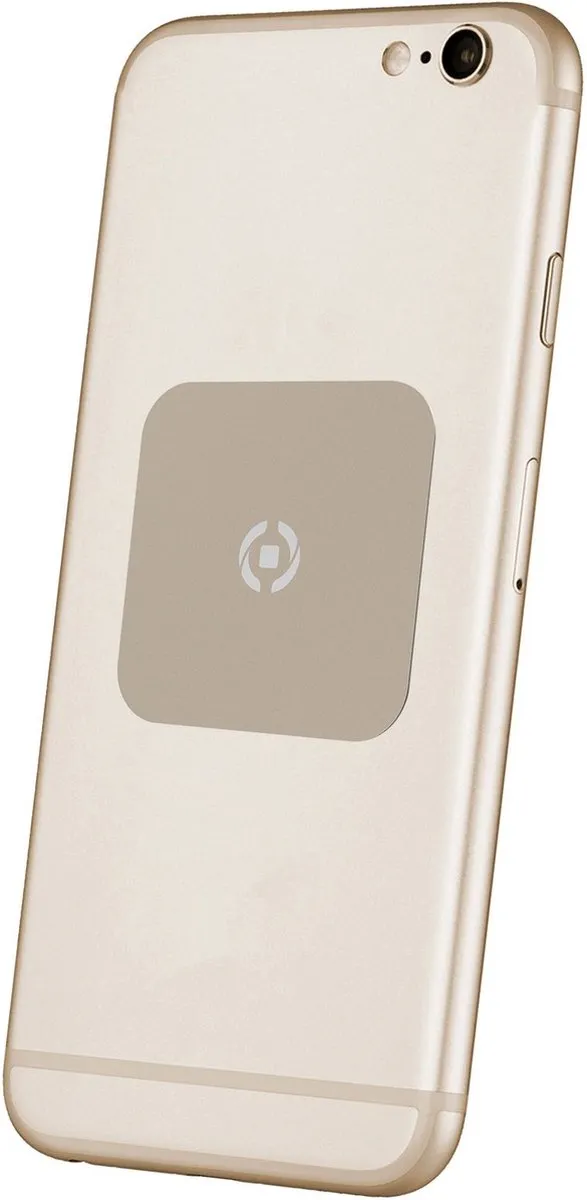 Celly GhostPlate Magneetplaat Smartphone Set 2 Stuks - Goud - afbeelding 6 van 6