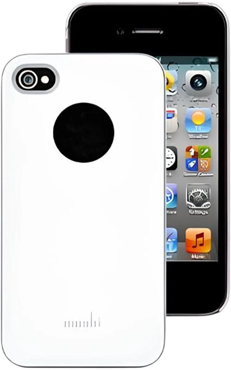 Moshi, Beschermhoesje Geschikt voor Apple iPhone 4/4S iGlaze, Wit