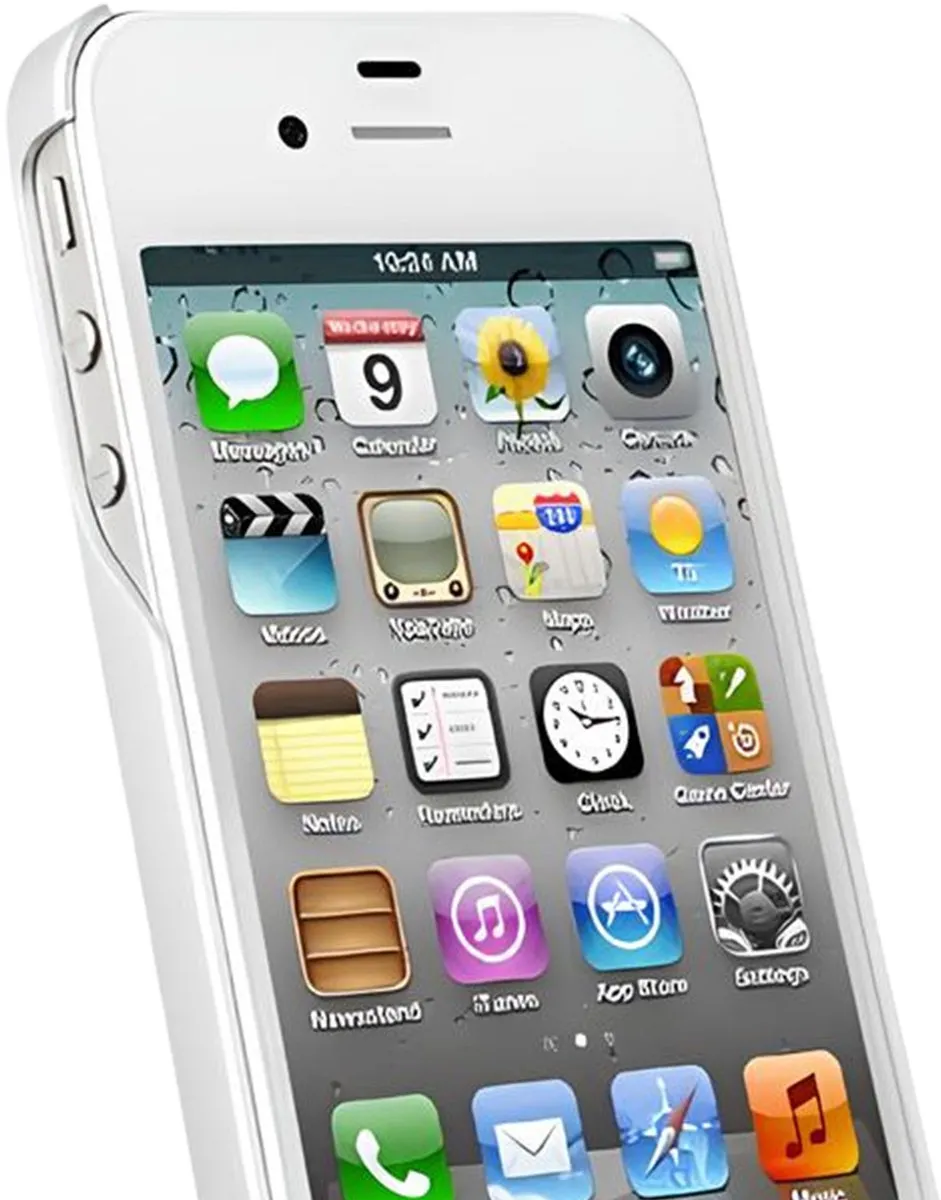 Moshi, Beschermhoesje Geschikt voor Apple iPhone 4/4S iGlaze, Wit