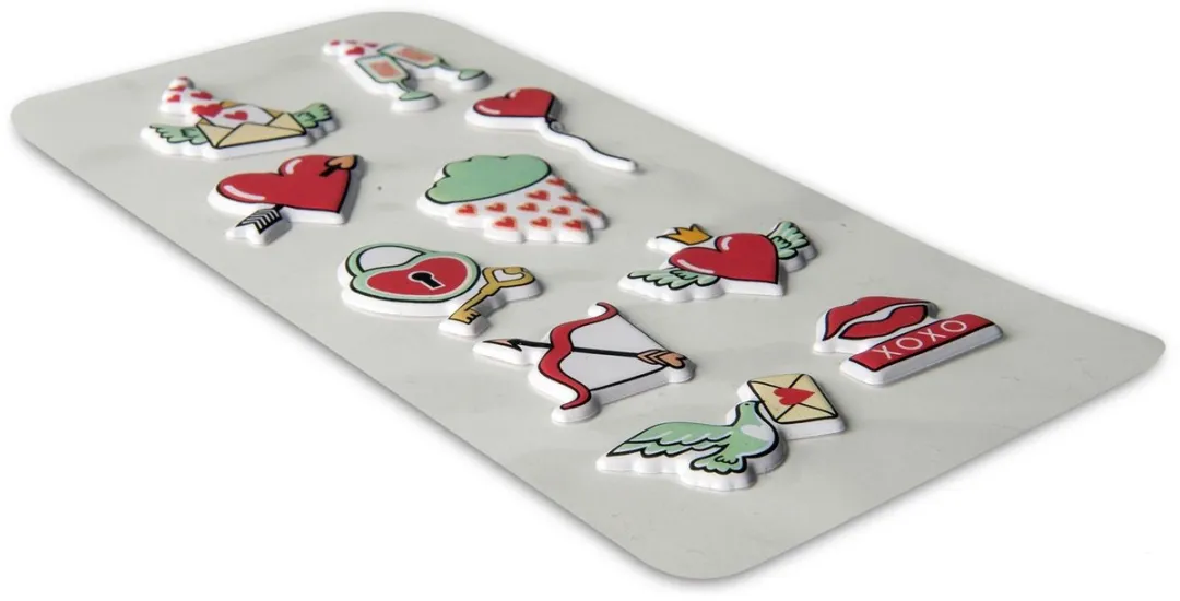 Celly 3D Stickers Liefde - 10 Stuks Gemengd